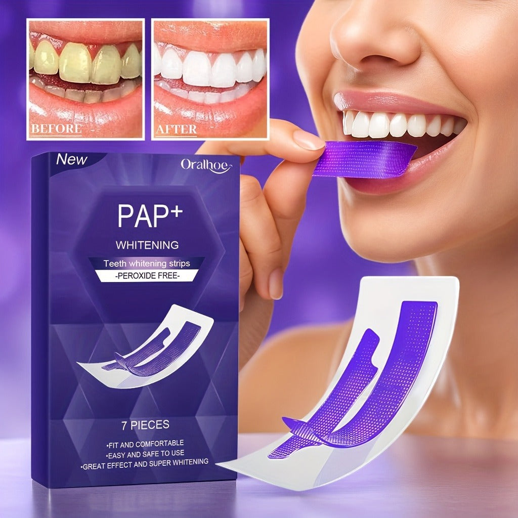 Purple Teeth Whitening Strips - 28 Strips Color Correcting Whitener