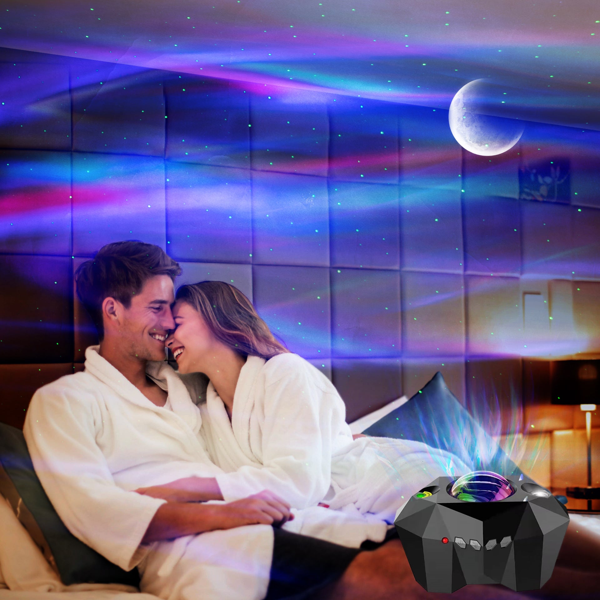 Ocean Star Projector Lamp with Bluetooth Speaker - Night Light
