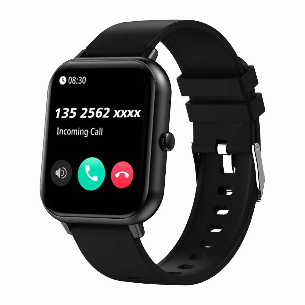 Square Smartwatch - BT Call, Heart Rate & Fitness Tracker (Waterproof)