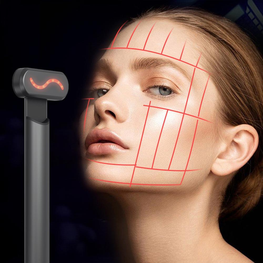 4-in-1 Facial Vibration Massager - LED Skin Rejuvenation Wand
